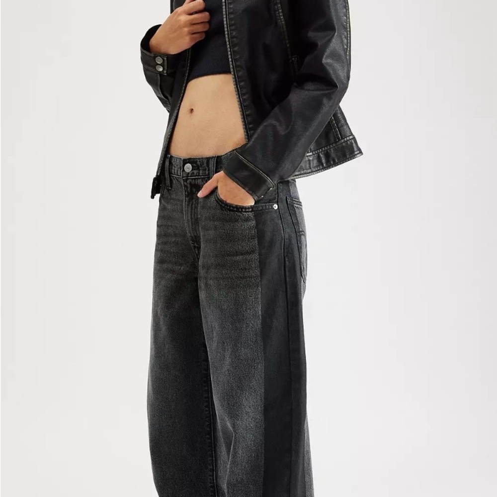 Levi's Black Flare Wide Leg Jeans